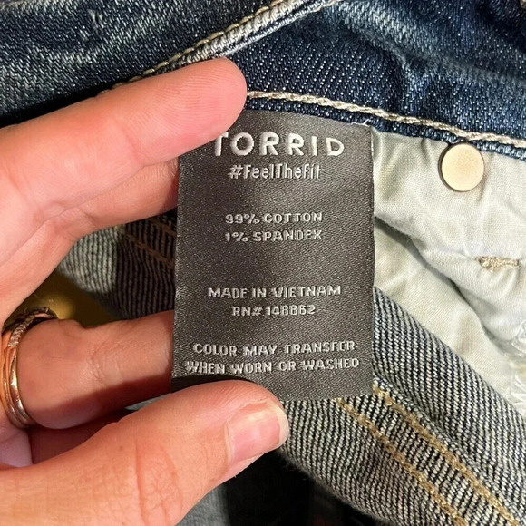 Torrid Perfect Slim Boot Classic Denim Mid-Rise Jean Sz. 18 NWT - Picture 8 of 11